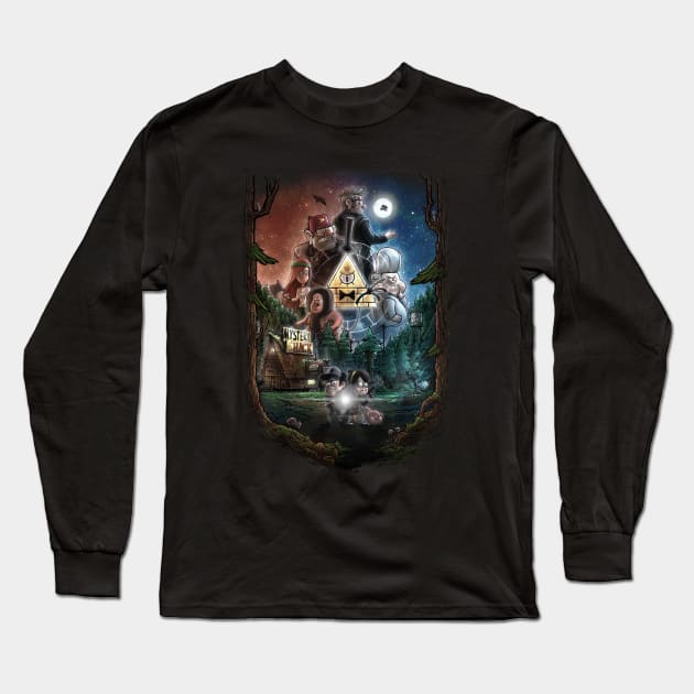 Mysterious things(no text) Long Sleeve T-Shirt by kowanp